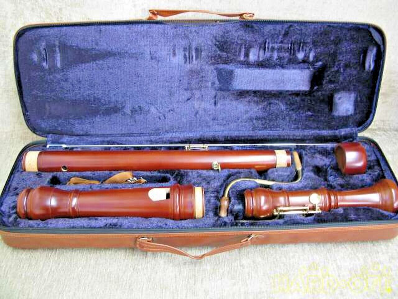 Yamaha Bass Recorder Wooden Woodwind Instrument Ensemble With Dedicated Case
