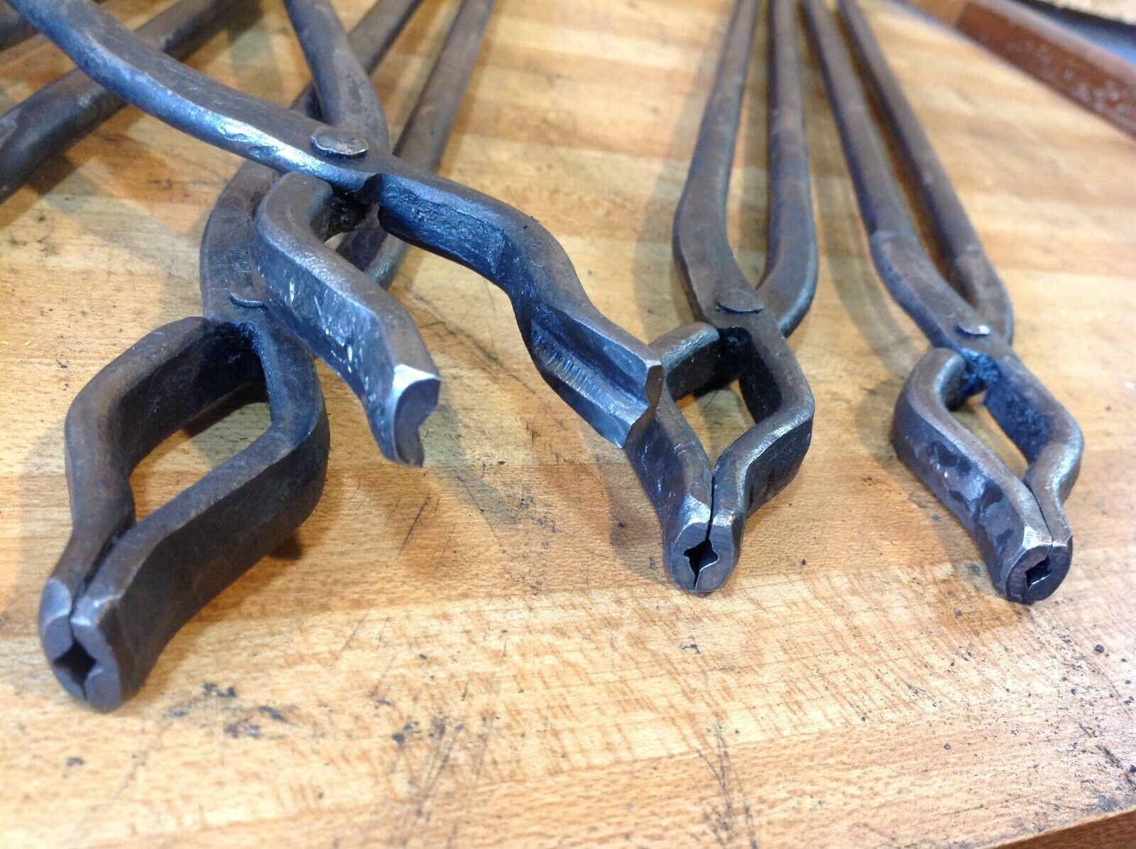Blacksmith Tongs-16”-bolt Tongs-universal -hand Forged-usa