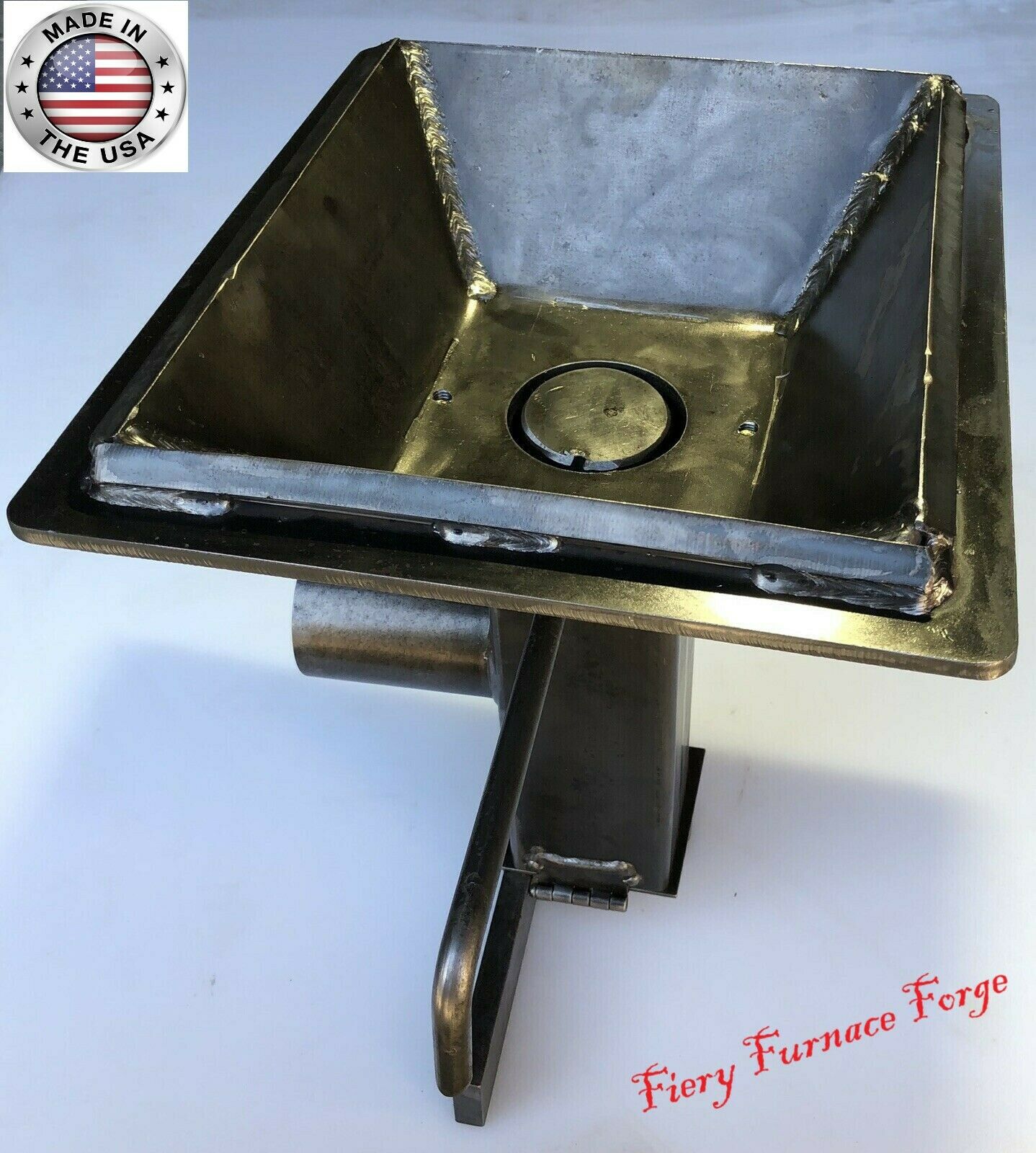 Fff Welded Blacksmithing Firepot 10x12-inch - For Blacksmith Coal Forge