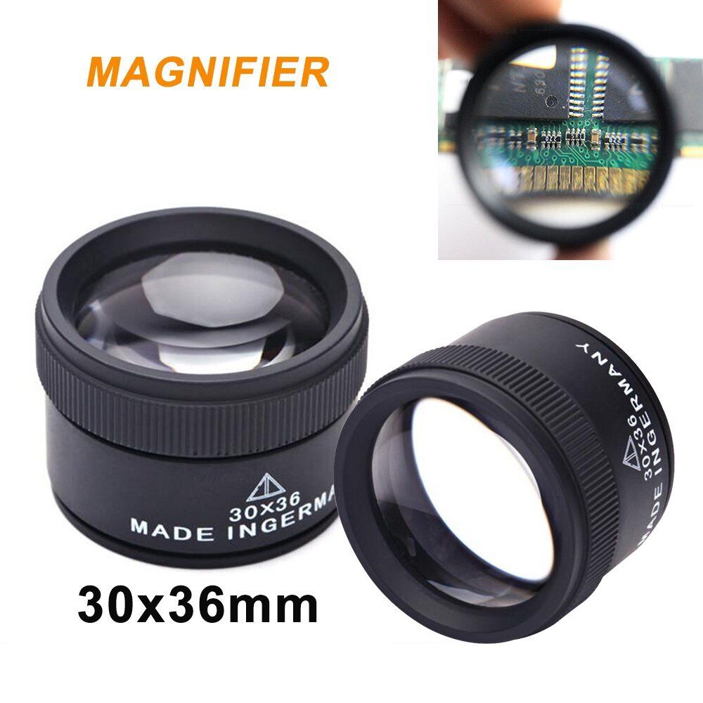 Optical Magnifier Magnifying Glass Lens Loupe Microscope Watch Jewelry 30x36 Qf